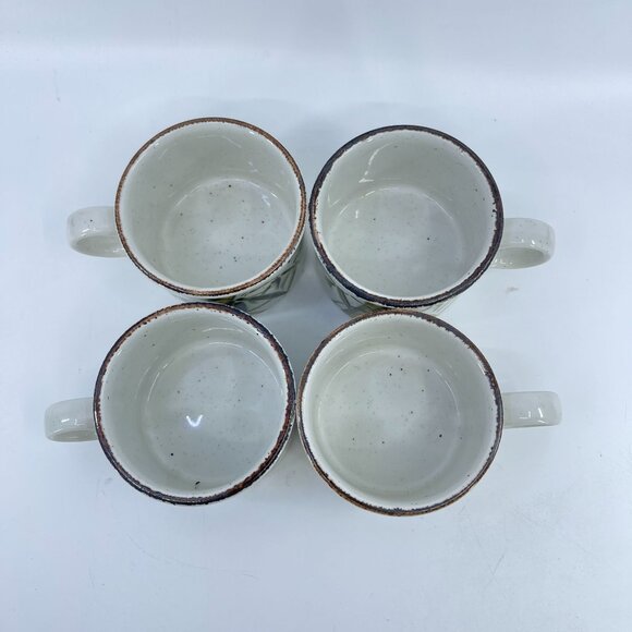 vintage stonehenge midwinter rangoon cup and saucer set of 4 1980's - Picture 6 of 7